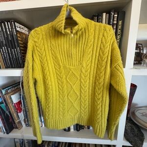 Anthropologie Soft Yellow Sweater Sz Medium